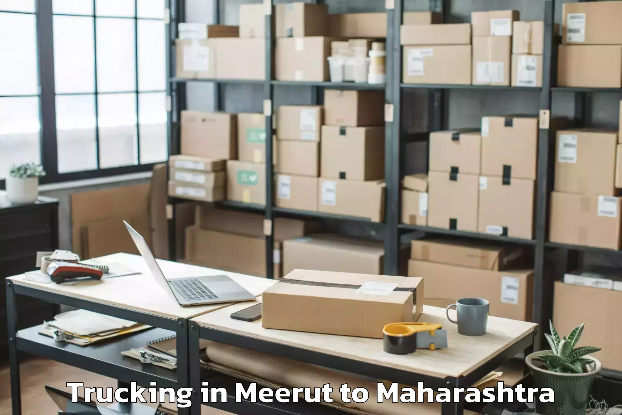 Book Meerut to Deori Trucking Online